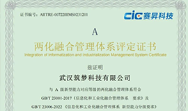 好消息！筑夢(mèng)科技獲得兩化融合管理體系評定證書(shū)